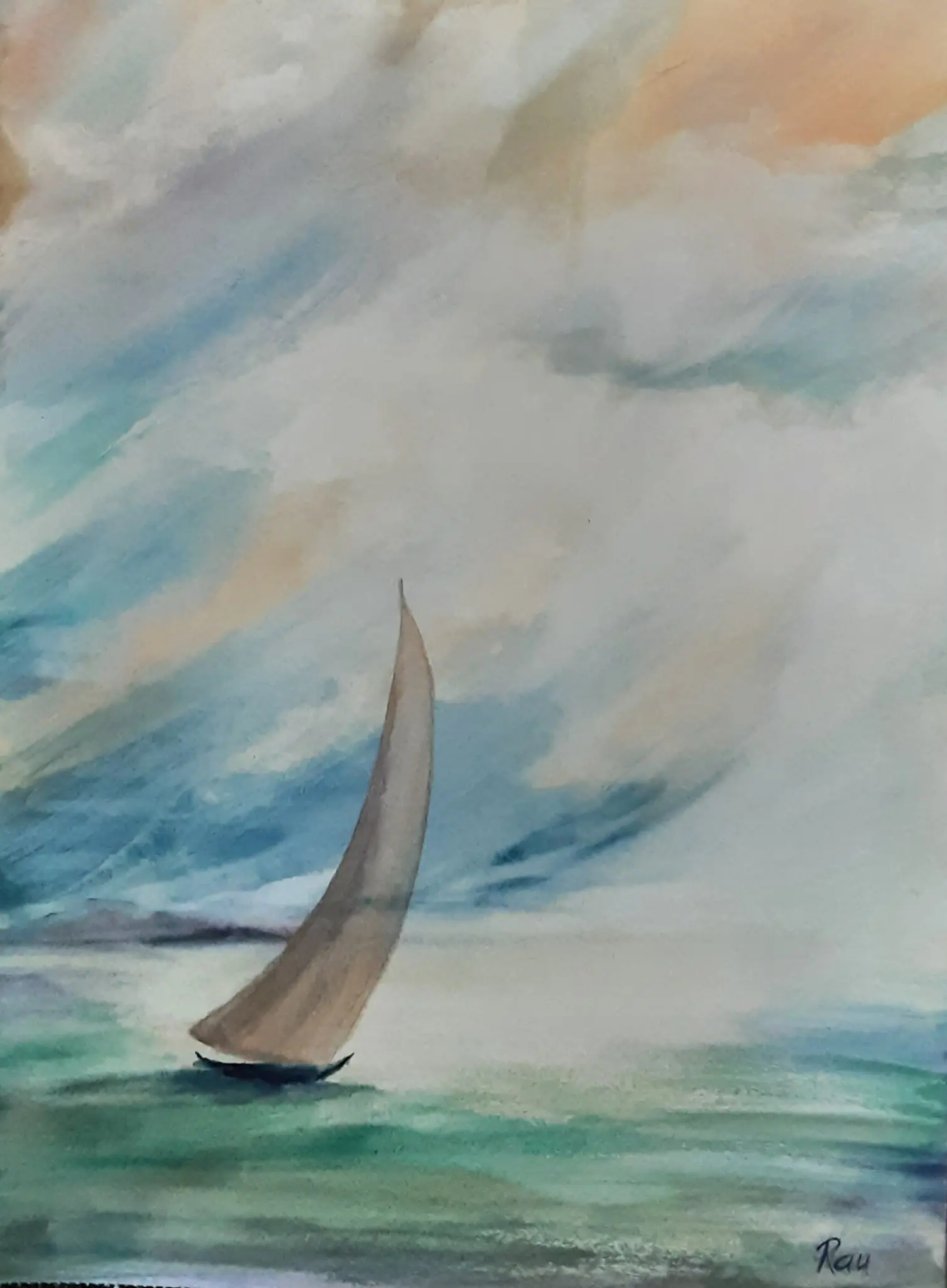 SMoře. akvarel.30x40